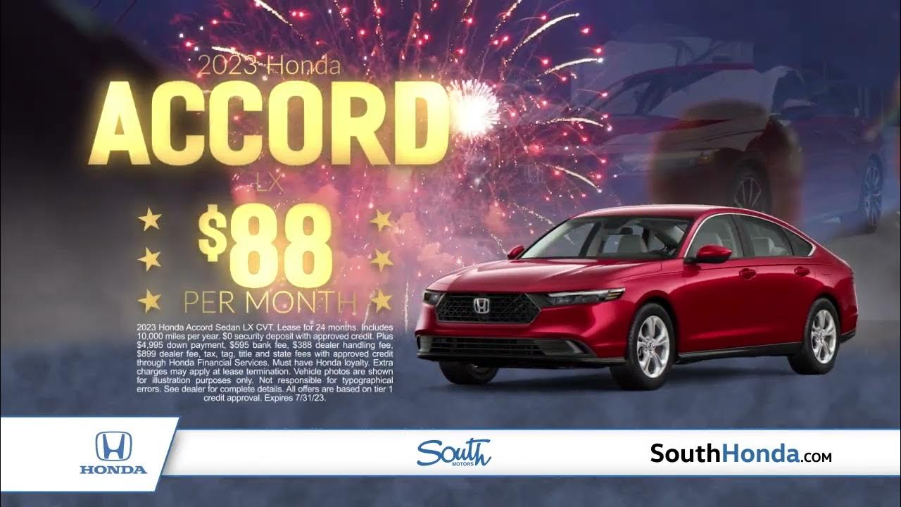 South Motors Honda 4th of July Sales Event is ON! YouTube