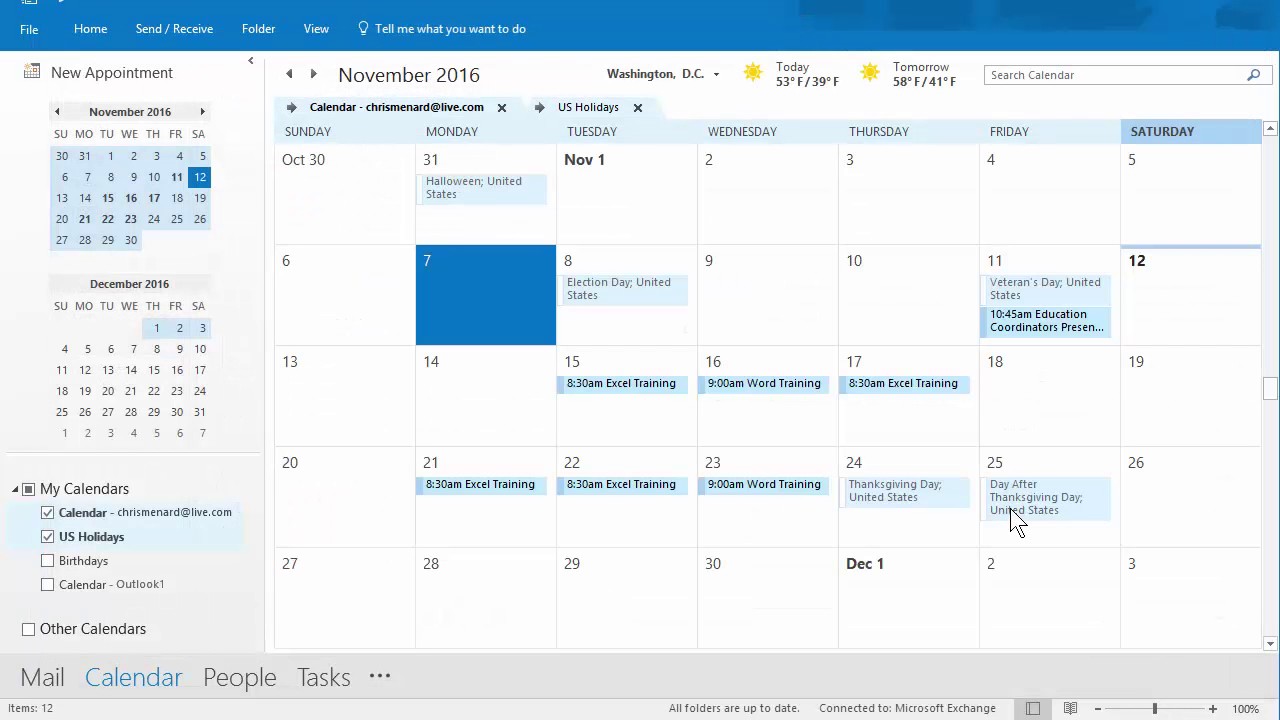 Outlook Calendar Priniting Assistant 11/12/2016 troubleshooting by