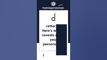 Graphology Letter d |Here