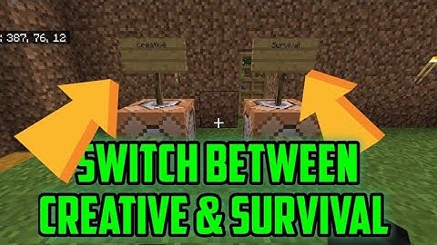 Minecraft How To Make A 100% Survival World With Full Access To CREATIVE (And Still Get Achievement)