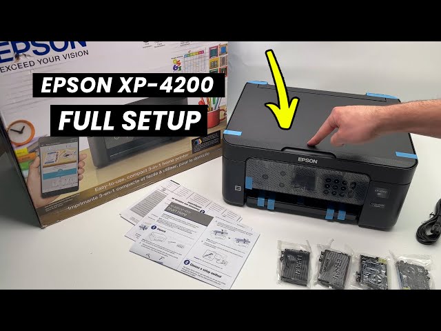 Epson XP-4200 Printer: Unboxing + Full Wi-Fi Setup + How to Print and Scan  