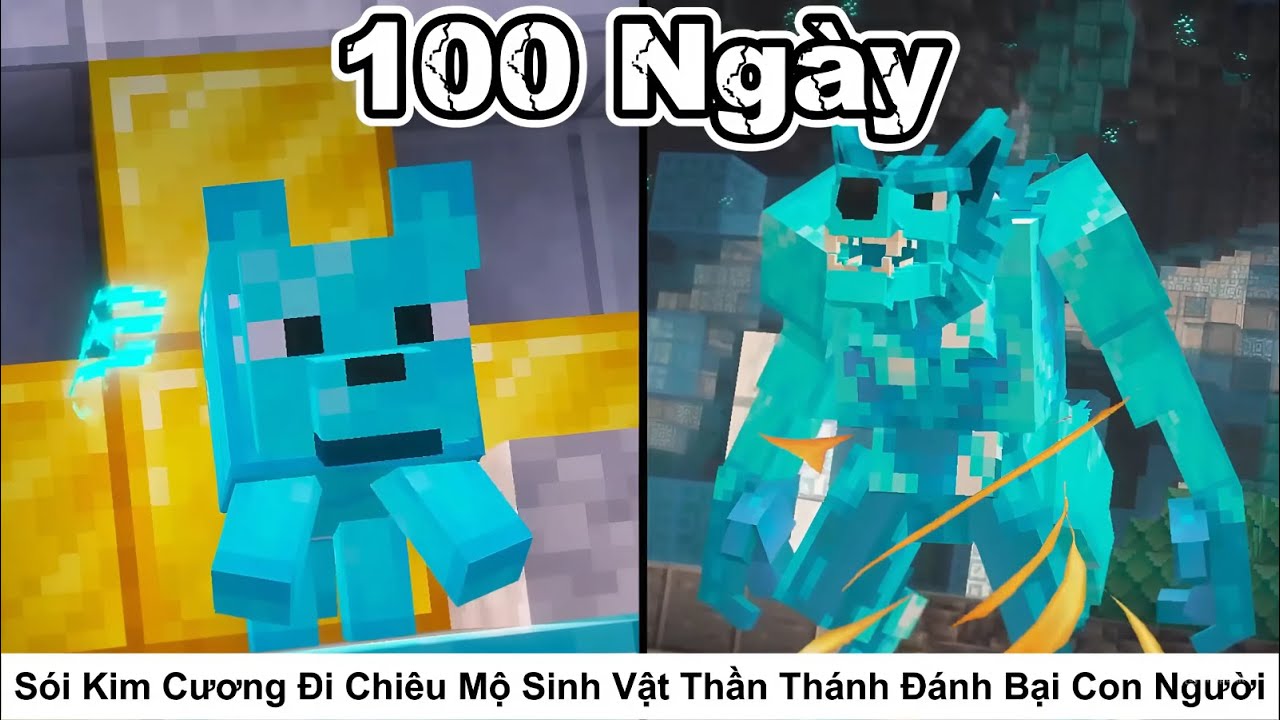 Tóm Tắt 100 Ngày || Sói Kim Cương Đi Chiêu Mộ các Sinh Vật Thần Thánh Để Đánh Bại Con Người