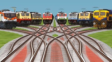 Train Railroad Railgadis Crossing Tracks || Bye Bumpy Railroad Daimond Curved Track Train