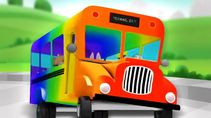Wheels On The Bus, Fun Adventure Ride Song and Cartoon Video for Children