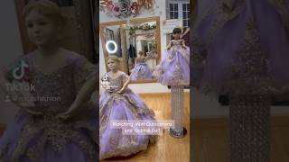 Quince doll and Mini Quinceñera #quince #lilac #corsetdress #quincedress #trending
