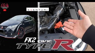 Civic Type R FK2 - EVENTURI Intake - My 1st Modification - Sounds Amazing