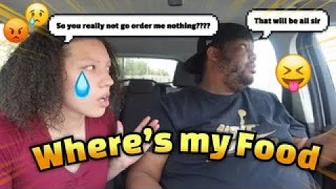 IGNORING MY WIFE DRIVE THRU ORDER!!!!