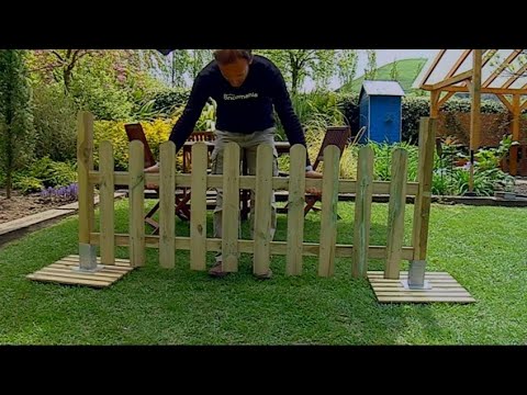 Video: Instalar una valla de madera en el campo