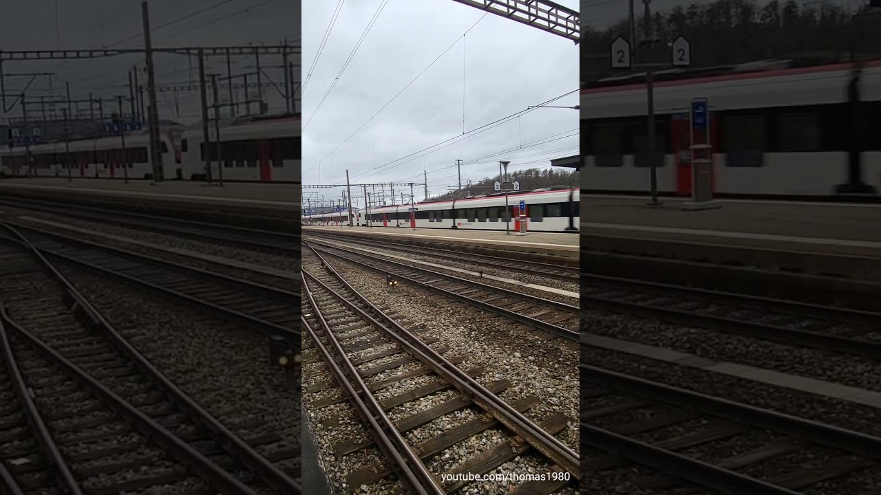 Züge filmen beim Bahnhof Killwangen-Spreitenbach | Kanton Aargau | Schweiz 2023 | #shorts