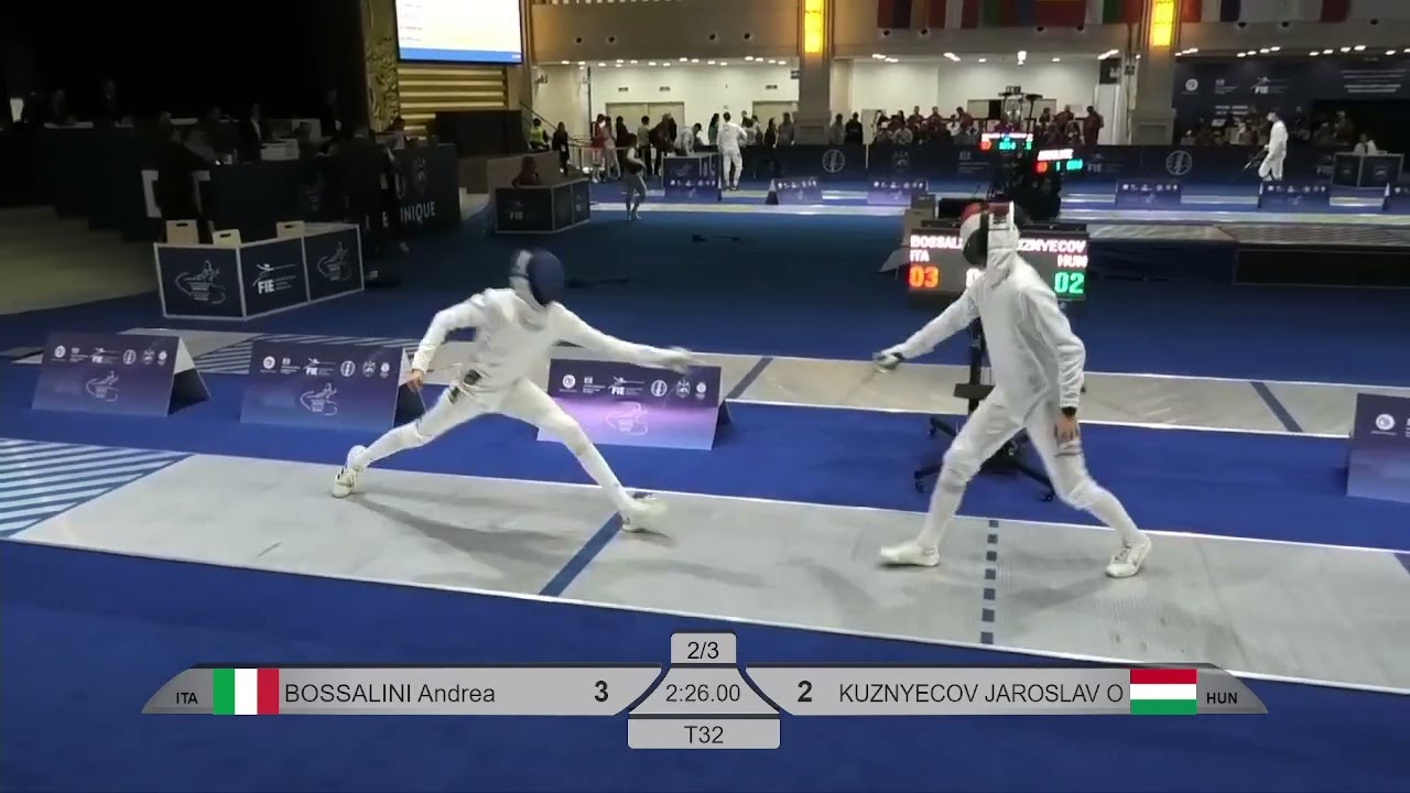 2026 133 T32 04 M E Individual  GEO Blue BOSSALINI ITA vs KUZNYECOV JAROSLAV HUN