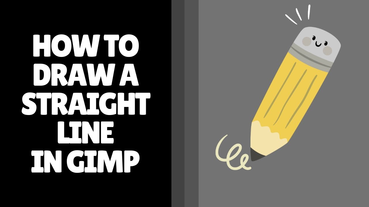 How to Draw a Straight Line in GIMP | Quick Tutorial - YouTube