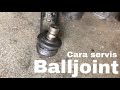 Cara memperbaiki ball joint mobil | bubut Abas technic