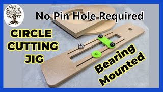 Circle Cutting Jig for your Router No Hole Required, Using a Ball Bearing