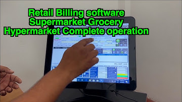 Retail Billing software Supermarket Grocery Hypermarket Complete operation Billing Software