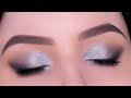 Soft Cool Toned Glam Eye Makeup Tutorial