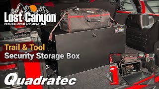 Lost Canyon Trail and Tool Security Storage Box for Jeep Wrangler JK & JL by Quadratec 2,935 views 2 months ago 3 minutes, 50 seconds
