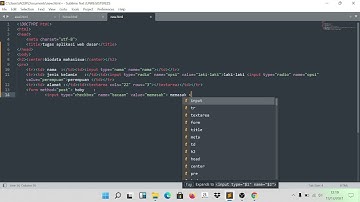 tugas web a (biodata mahasiswa) menggunakan html