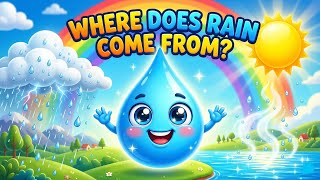 Where Does Rain Come From? Water Cycle for Kids! Kids Learning Video | Kidsy Bitsy