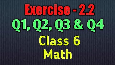 Q1 - Q4 of Exercise-2.2 Ch-2 Whole Numbers Class 6 Math by Manisha Sengar- Doubt Free Classes