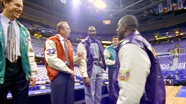 Magic Johnson, Karl Malone, and Billy Cunningham H...