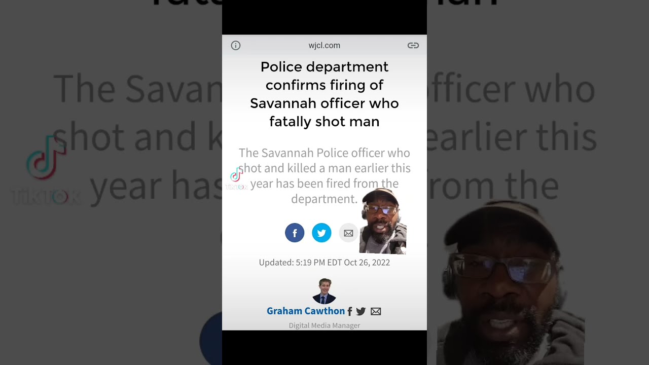 This cop fatally shot a black man but was fired for something unrelated. #georgia #shorts #acabdevil