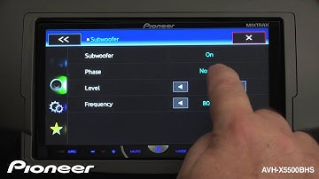 How To - AVH-X5500BHS - Audio Settings