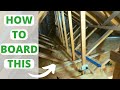 How to board an awkward attic spacecarpentry tips diy loftdesign