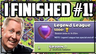 I Finished #1 In Legend League Clash of Clans!