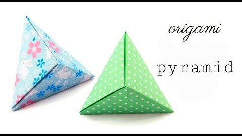 How to Make an Easy Paper Pyramid 🙉 | Simple Step-by-Step Tutorial