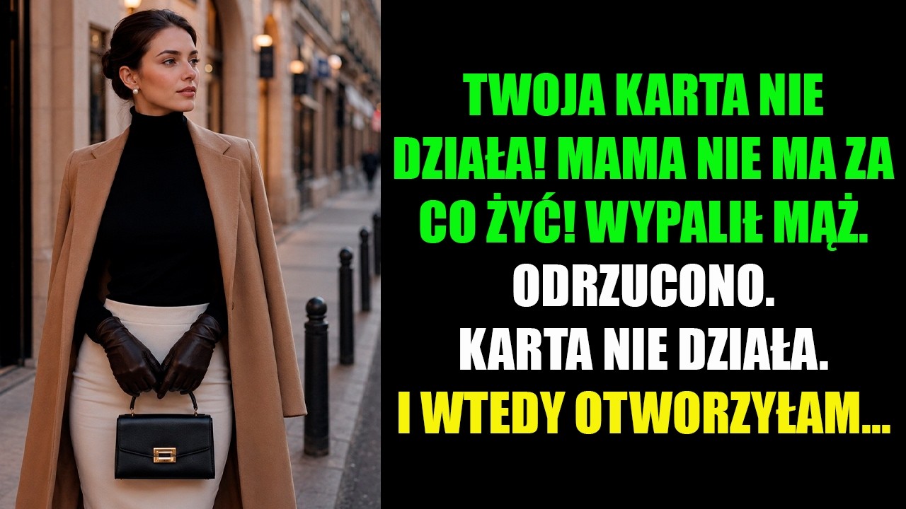 Siedziałam w kuchni przy skwierczących kotletach, gdy wpadł mój mąż w butach na świeżo umytą podłogę i krzyknął: „Mama z siostrą nie mogą zapłacić twoją kartą! Zablokowałaś ją? Skompromitujesz nas...