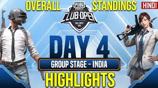 PMCO India Group Stage Day 4 All Highlights | Fall Split | PUBG MOBILE CLUB OPEN 2020