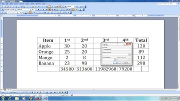 How to Do Calculation in MS Word