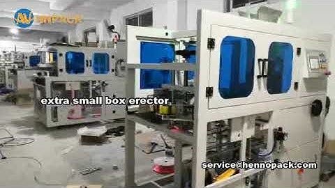 Hennopack  high speed carton erector for express /cosmetics/ box erector/case erector
