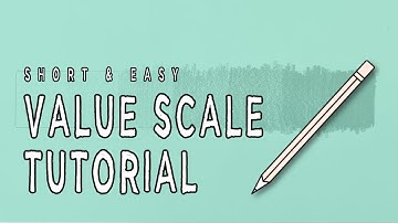 EASY VALUE SCALE (SHADING LIGHT AND DARK) TUTORIAL- Drawing Basics for Beginners