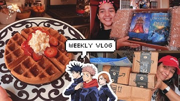 book hauls, unboxings, anime & updating my notion 👩‍💻✨ weekly vlog