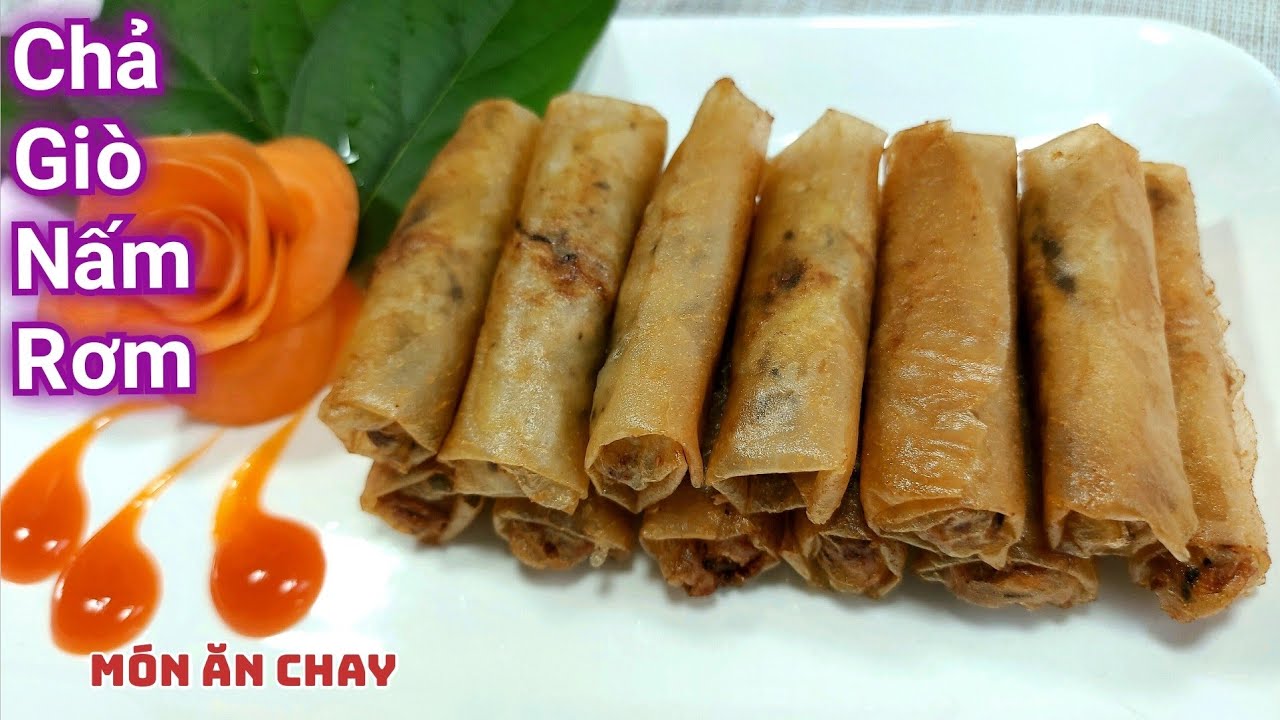 Cách Làm CHẢ GIÒ NẤM RƠM Ngon Lạ Miệng | Món Chay Ngon Bà Mẹ Quê. - YouTube