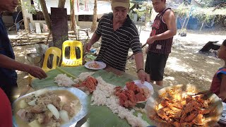 Masarap na salo-salo | Spicy chili garlic crab at sinampalukang ulo at paa ng kambing