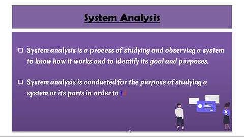 01 - System Analysis and Design | What is system analysis | What is system design