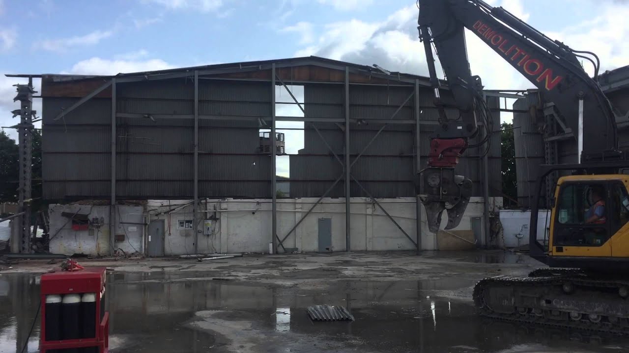 Warehouse Demolition Trafford Park YouTube