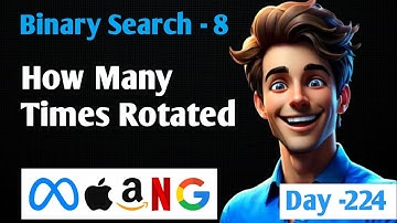 How many time rotated using Binary Search