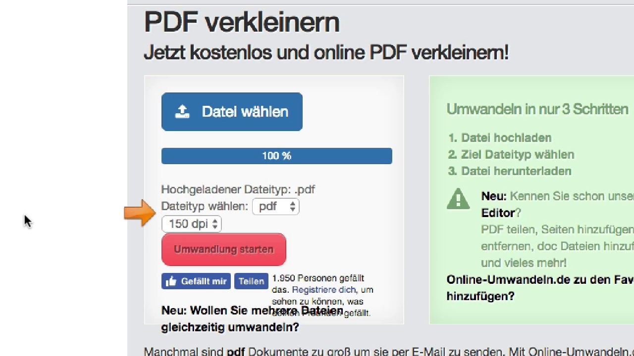 online mp4 datei verkleinern