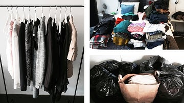 EXTREME Declutter in 2 hours | KonMari Closet Organization Method