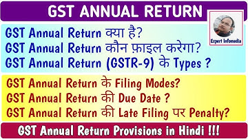 GST Annual Return: GSTR 9 Due Date|Who Need to File|Types of GSTR9|Mode of Filing|Penalty Provisions