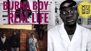 Burna Boy- Real Life feat. Stormzy [Official Video] | GH REACTION