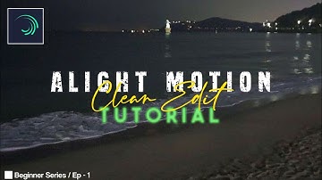 Clean lyrics edit tutorial - Alight Motion | Beginner Series | Ep.1 | Text transform