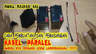 MERAKIT BATERAI PENGGANTI AKI 6V UNTUK MOBIL MAINAN ANAK || BATERAI LI-ION POLYMER BEKAS LAPTOP