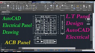 LT panel Design with AutoCAD Electrical || AutoCAD Electrical control Panel drawing, Panel Drawing