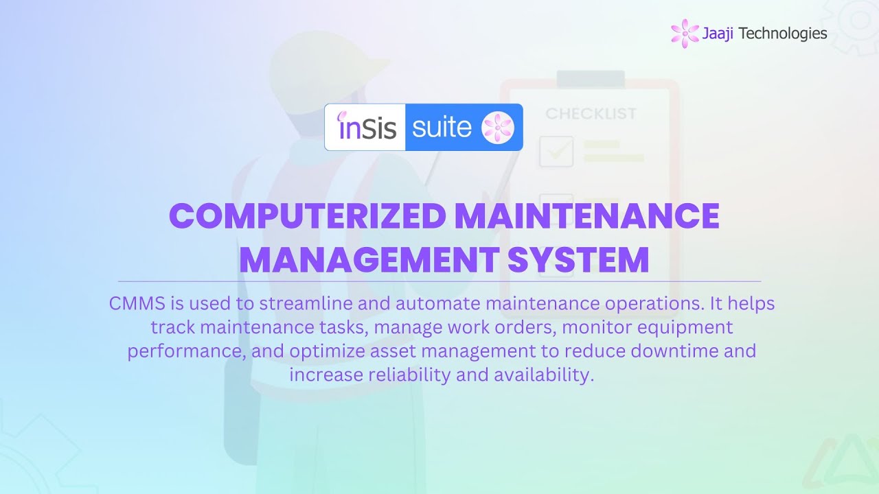 Computerized Maintenance Management System Mobile App