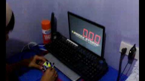 pyraminx solve at 14.xx seconds.