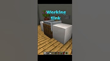 Working Sink in Minecraft #minecraft #minecraftbuilding #minecrafttutorial #minecraftbulid #gaming